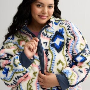 SO® Toggle High Pile Quarter-Zip Pullover -Junior Plus Size XXL. NWT